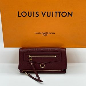 Louis Vuitton Pettilante Clutch Bag Purse Flam (Burgundy) Very Good Condition